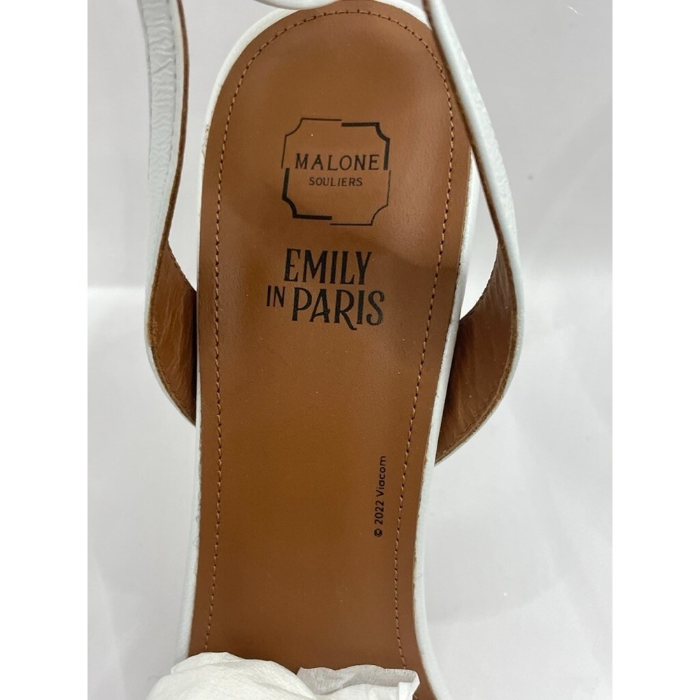 Malone Souliers Emily In Paris Mindy Embellished Leather Sandals Size EU 39 NIB - Picture 10 of 10